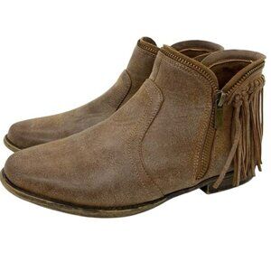 Altar’d State Women’s Western Fringe Booties Cowgirl Ankle Boots Booties
